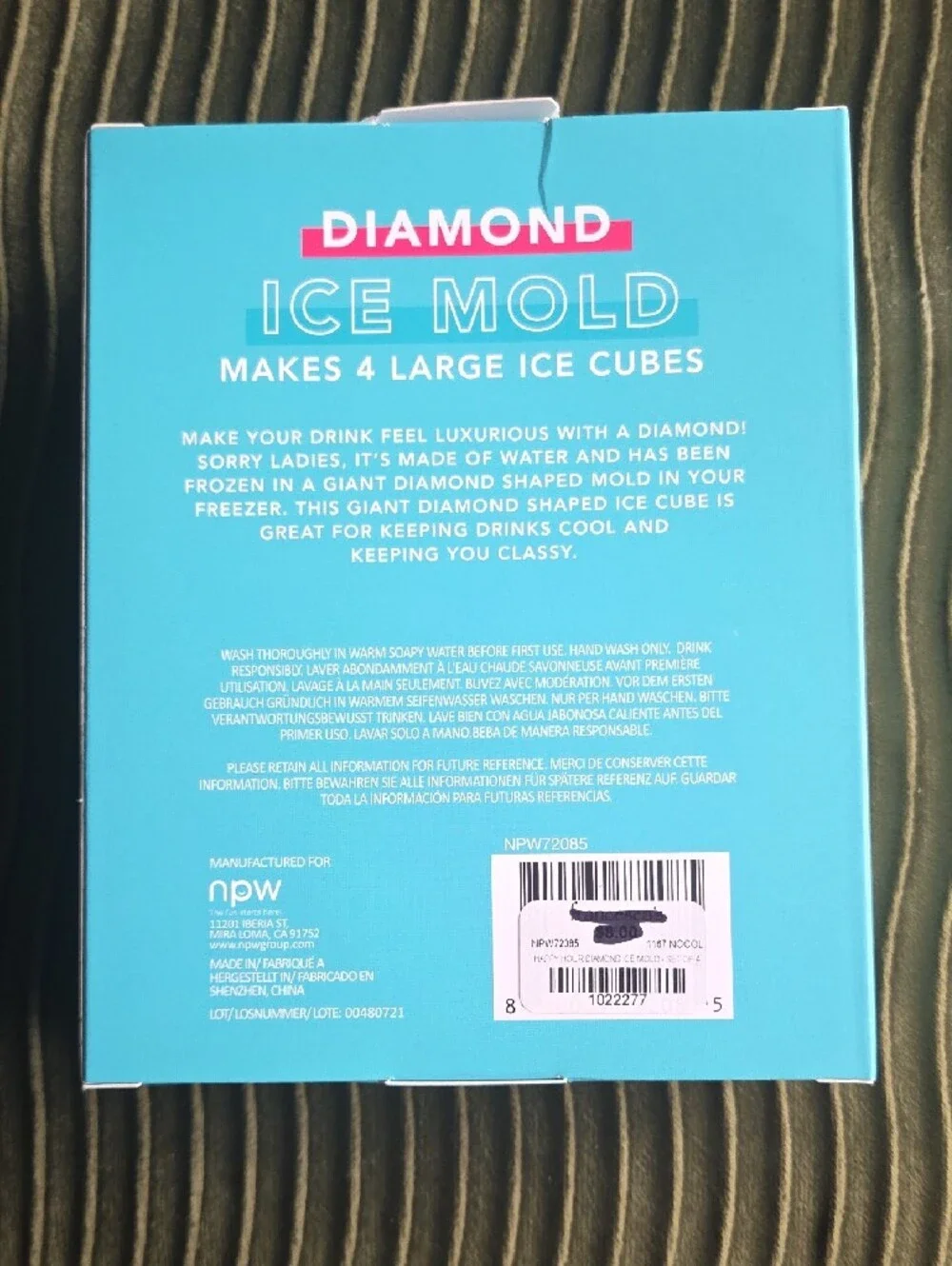 Pink Diamond Ice Mold